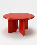 Chunky Round Table Red