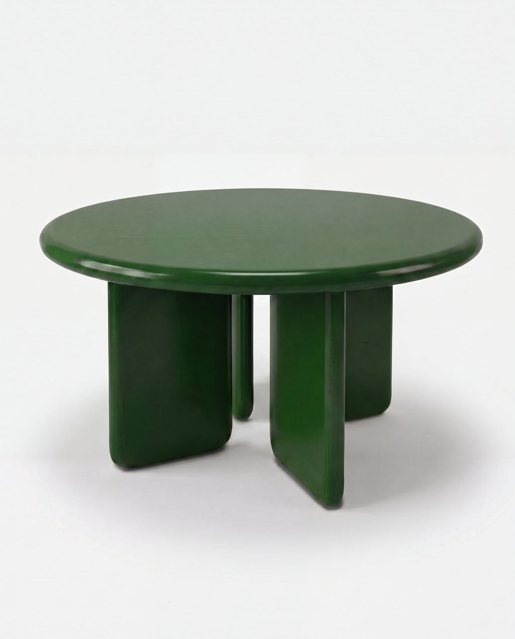 Chunky Round Table Dark Green
